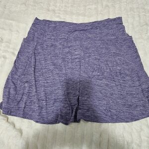 32 Degrees Purple & Gray Active Skirt With Built In Shorts & Pockets, Size XL